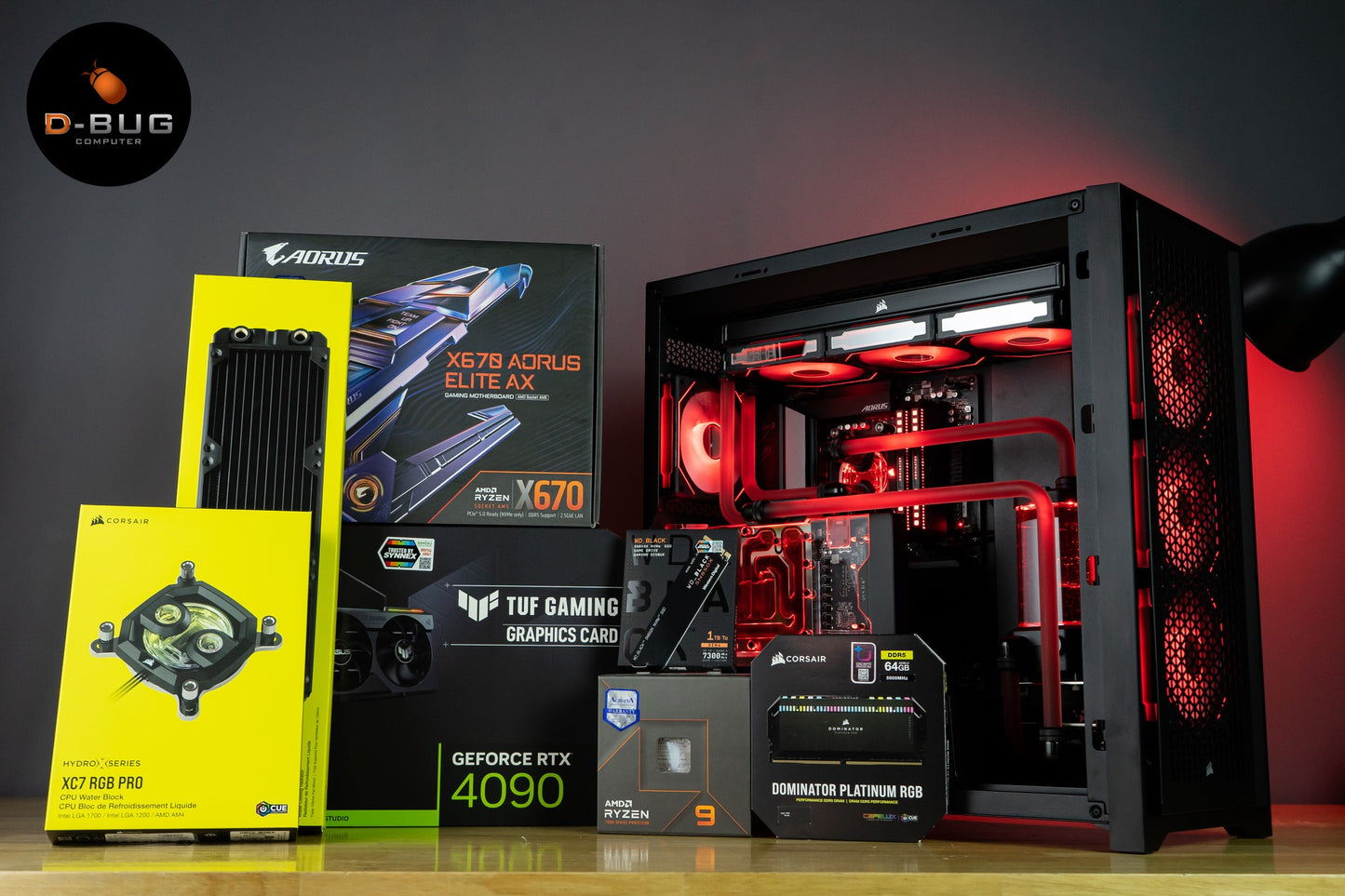 PCSET (คอมประกอบ) CORSAIR 5000D AIRFLOW BLACK | DBUG661007 D-BUG COMPUTER