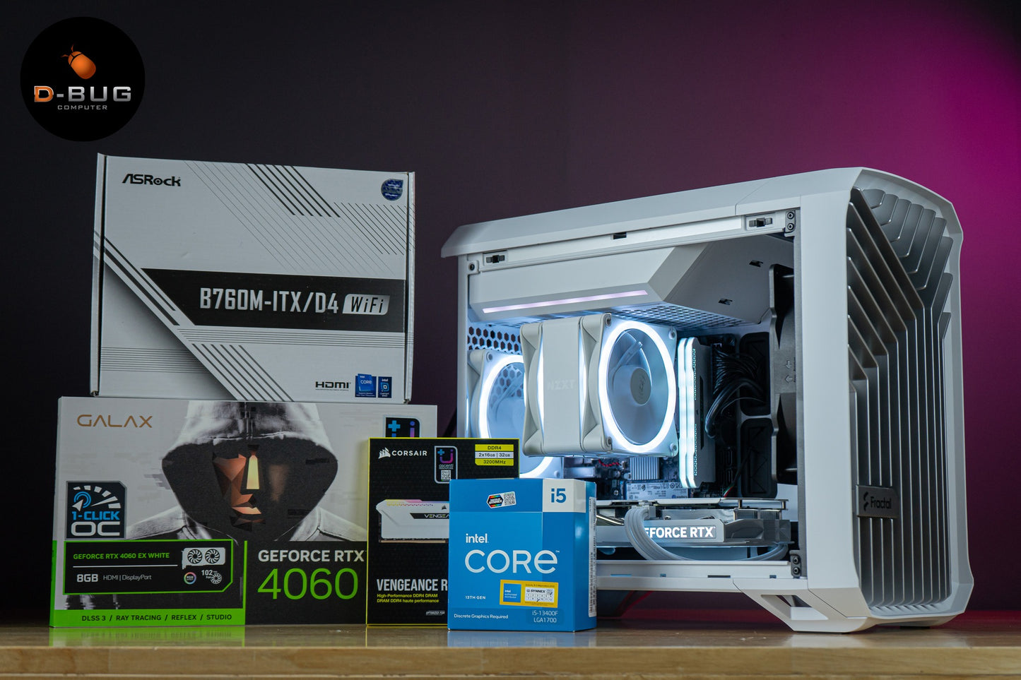 PCSET (คอมประกอบ) FRACTAL DESIGN รุ่น Torrant NANO | DBUG66106 D-BUG COMPUTER