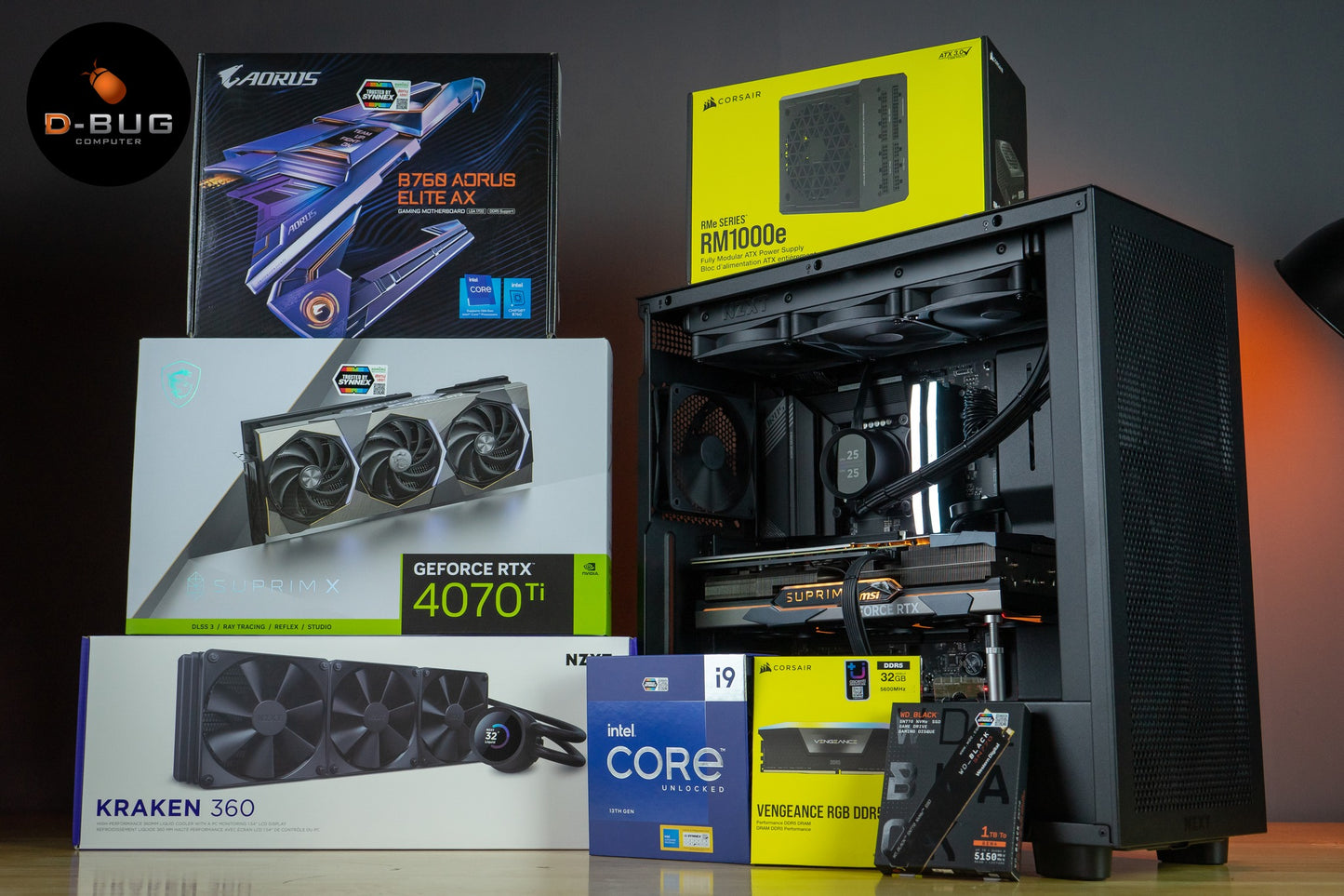 Mozilla LV15 (คอมประกอบ) INTELi9-13900K/ RTX4070 Ti SUPRIM 12GB | DBUG661104 D-BUG COMPUTER