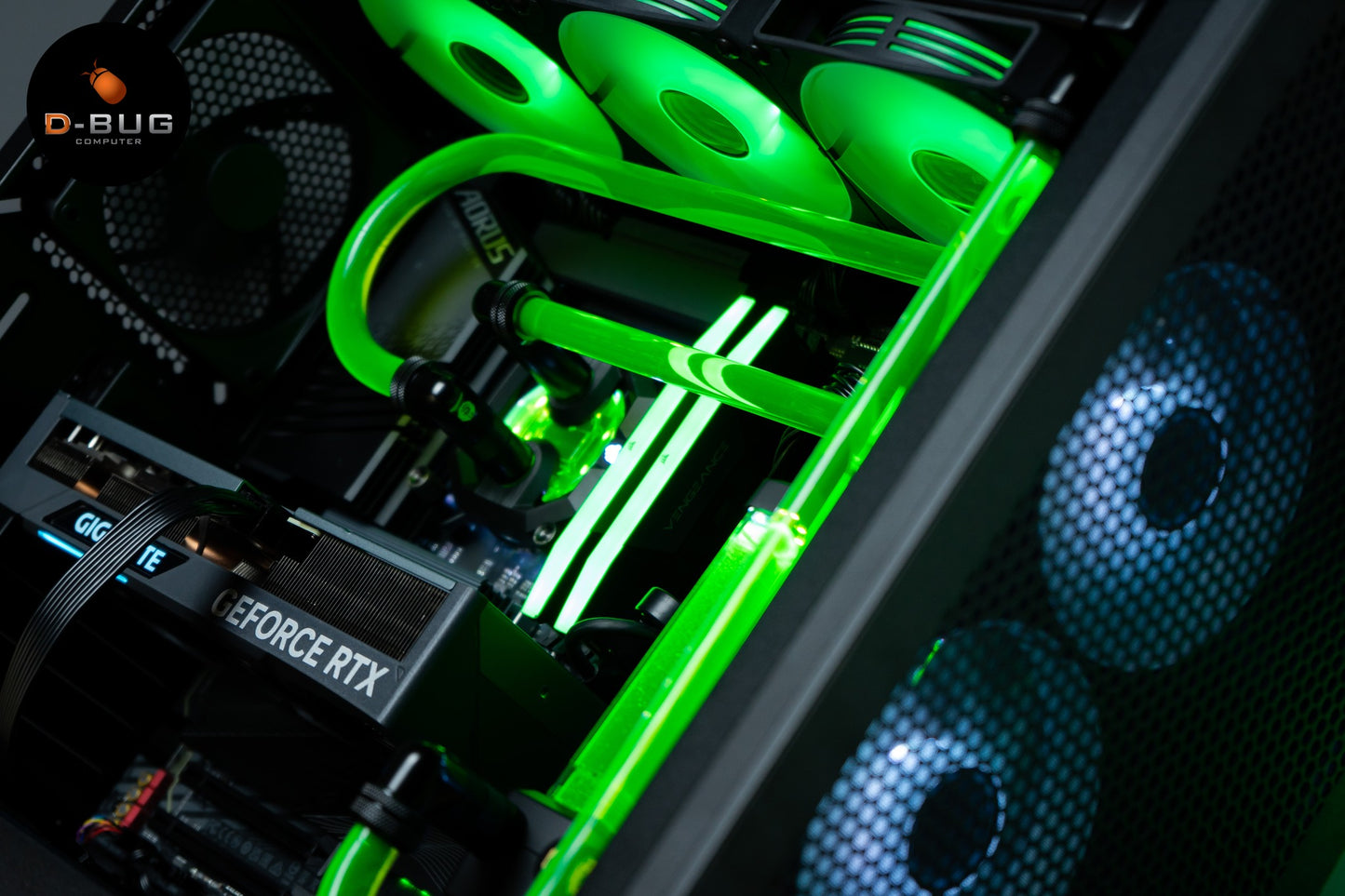 VIBRA LV3 (คอมระบบน้ำเปิด) INTEL i7-13700K/ RTX4070 EAGLE OC 12GB | DBUG6611092 D-BUG COMPUTER