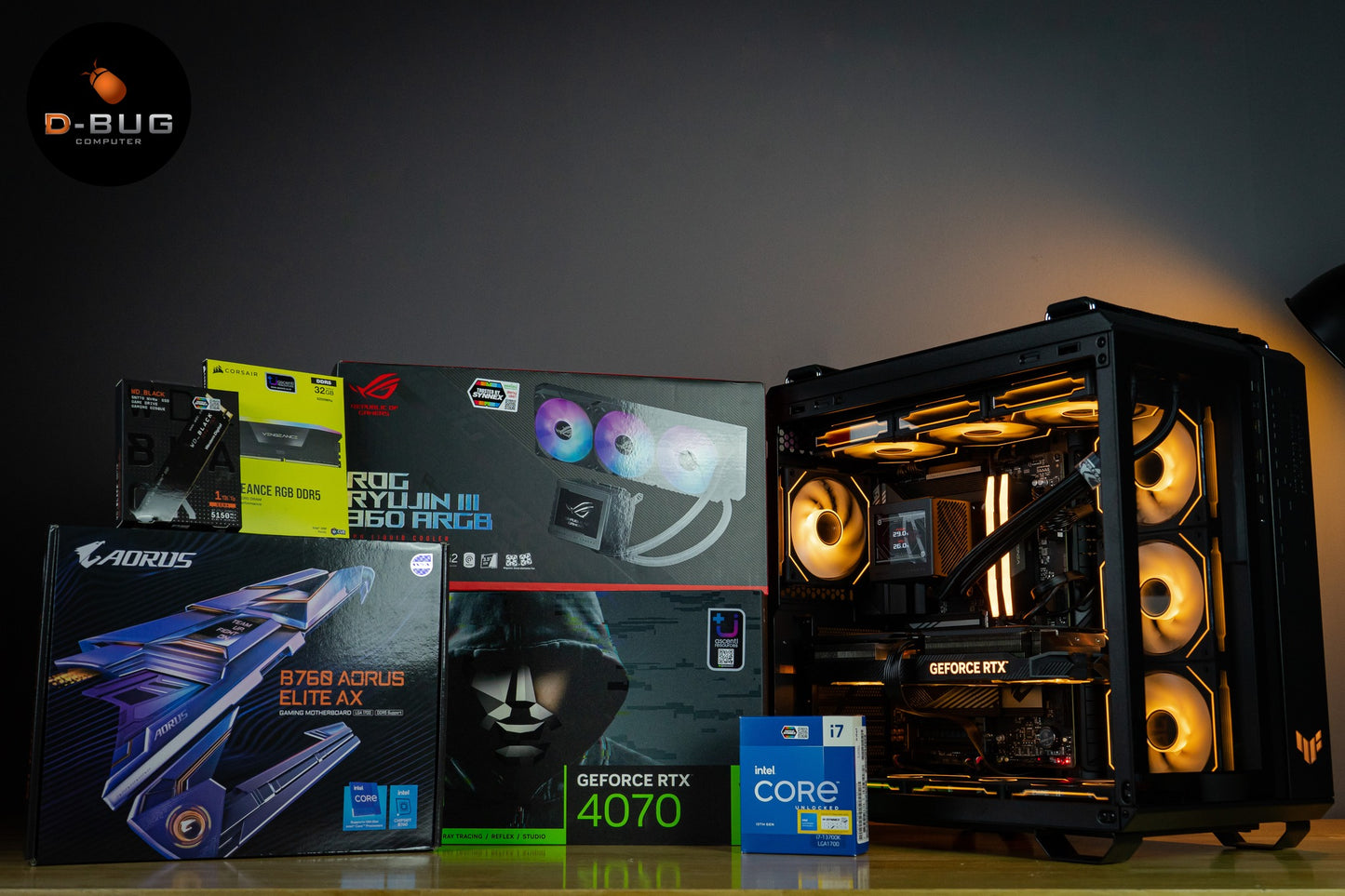 Mozilla LV21 (คอมประกอบ) INTEL i7-13700KF / RTX4070 OC 12GB | DBUG661114 D-BUG COMPUTER
