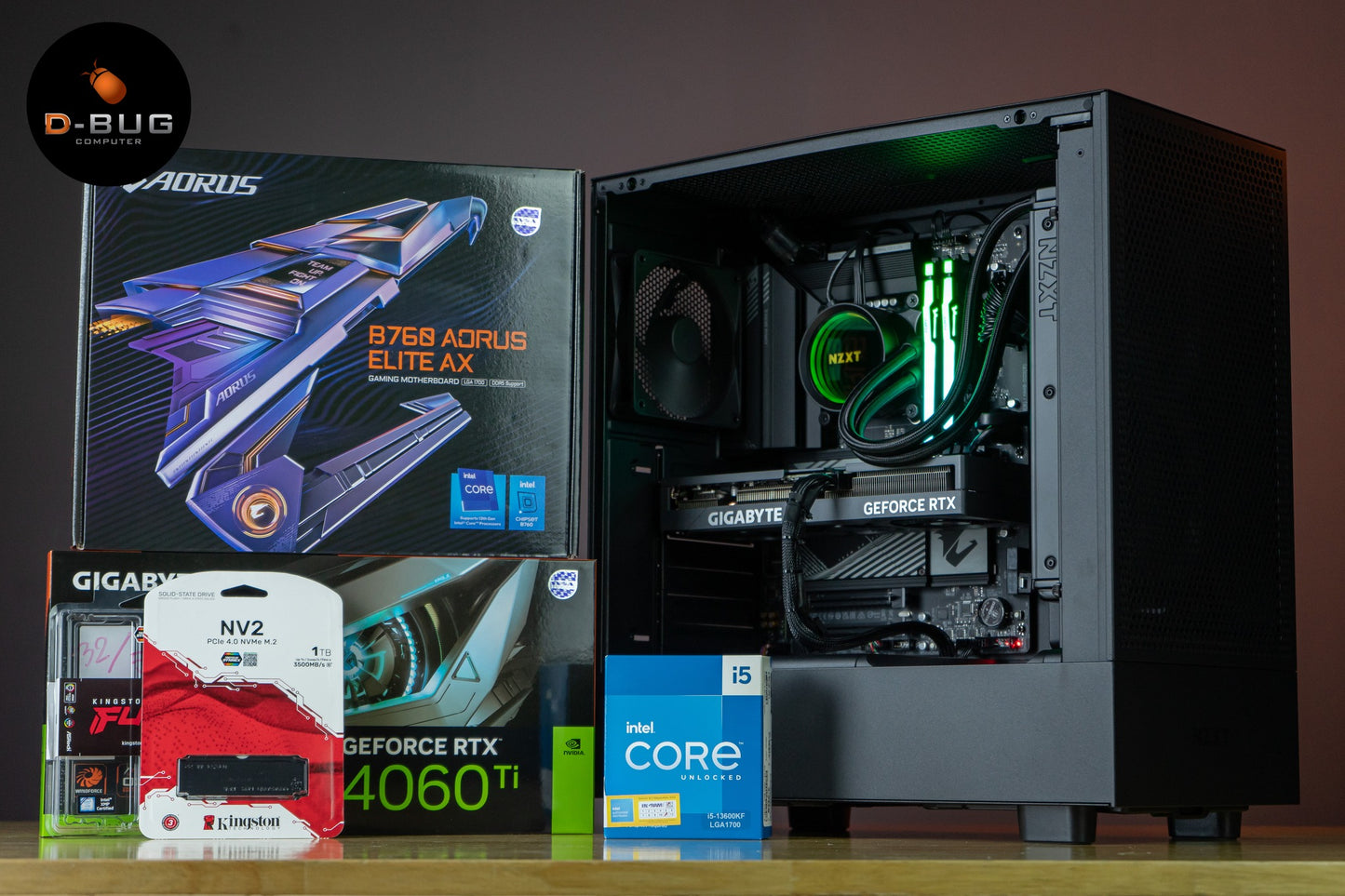 LV29 (คอมประกอบ) INTEL i7-13700 / RTX4070 AERO OC 12GB | DBUG661127 D-BUG COMPUTER