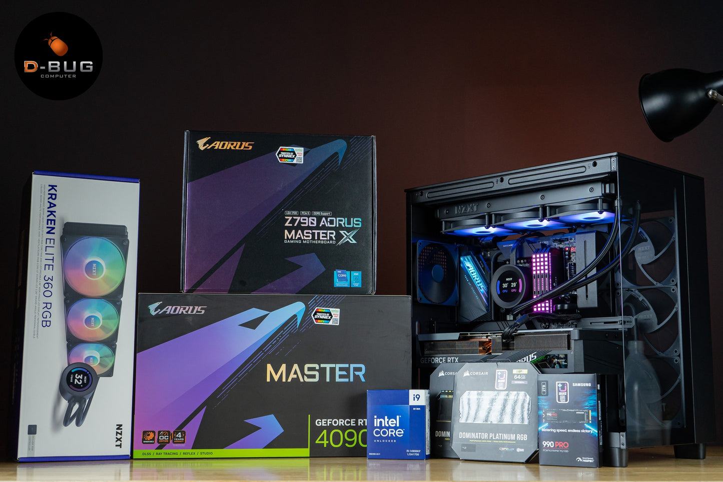 Mozilla LV60 (คอมประกอบ) CORE i9-14900KF / RTX 4090 MASTER 24GB GDDR6X | DBUG6702141 D-BUG COMPUTER