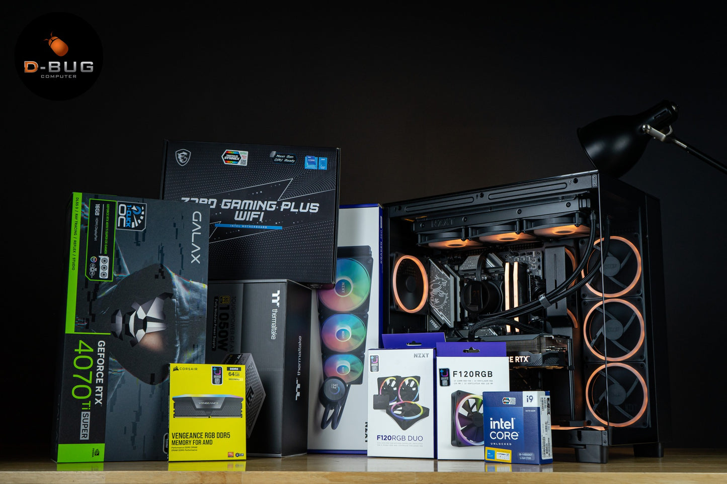 Mozilla LV63 (คอมประกอบ) CORE i9-14900KF / RTX4070TI SUPER EX GAMER 16GB | DBUG6702181 D-BUG COMPUTER