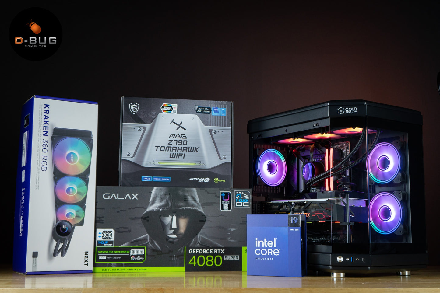 Mozilla LV77 (คอมประกอบ) CORE i9-14900K / RTX 4080 SUPER SG 1-CLICK OC 16GB | DBUG670402 D-BUG COMPUTER