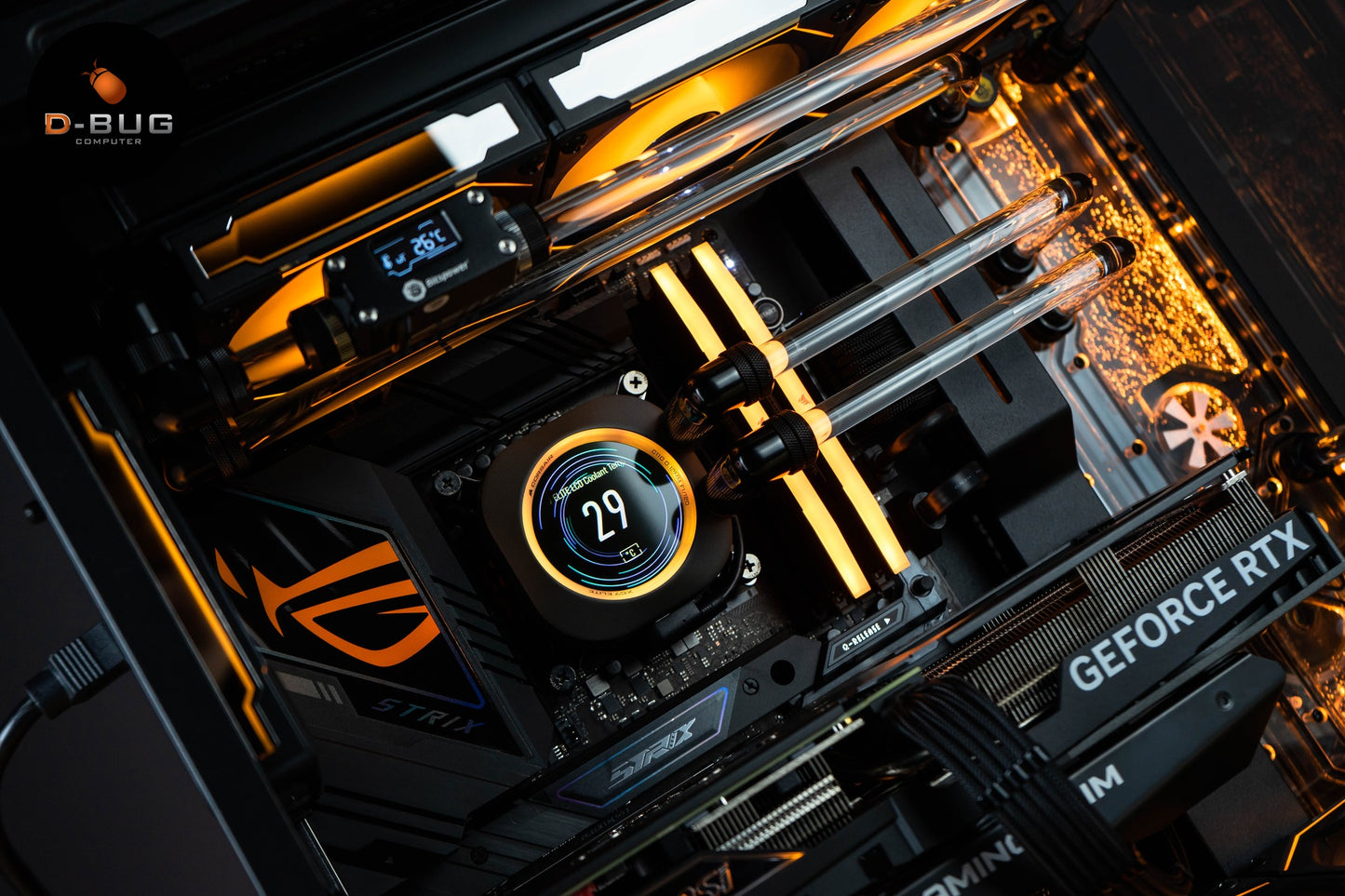 VIBRA LV10 (คอมระบบน้ำเปิด) INTEL i9-14900K / RTX4070 Ti SUPER GAMING X SLIM 16GB | DBUG670426 D-BUG COMPUTER
