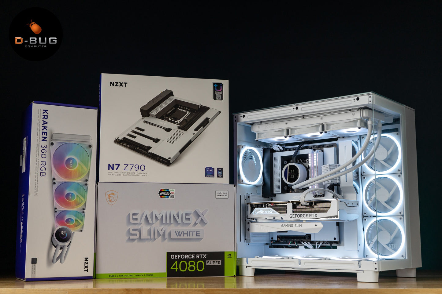 Mozilla LV84 (คอมประกอบ) INTEL i5-14500 / RTX 4080 Super Gaming X Slim White 16G GDDR6X | DBUG670429 D-BUG COMPUTER