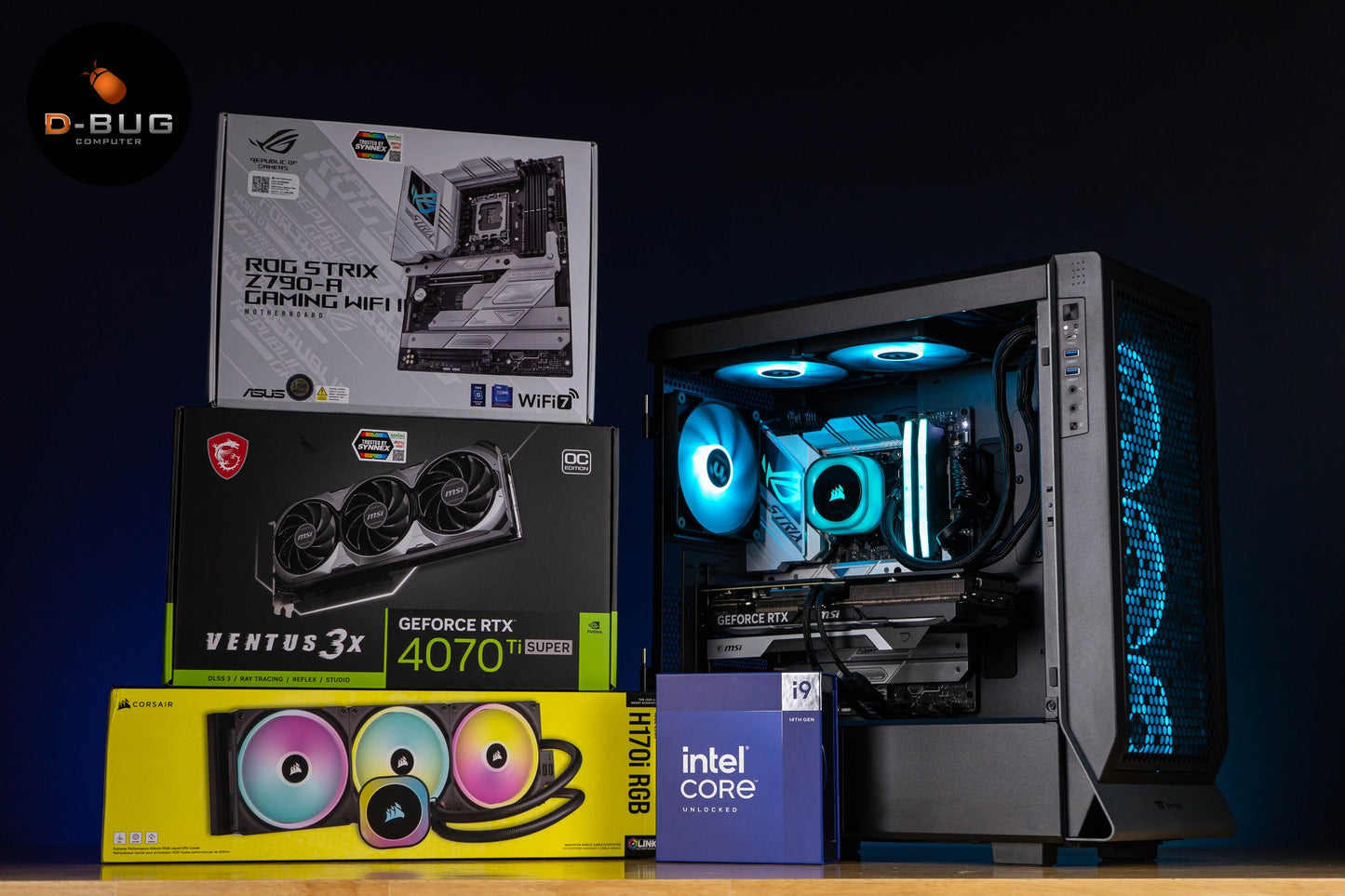 Mozilla LV93 (คอมประกอบ) INTEL i5-14500 / RTX4060 Ti GAMING X SLIM 8GB | DBUG670514 D-BUG COMPUTER