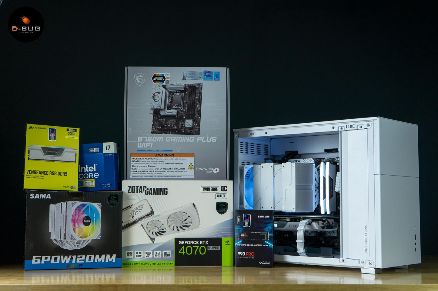 Mozilla LV100 (คอมประกอบ) INTEL i5-13400F / RTX4060TI 8GB EX GAMER WHITE | DBUG6705192 (Copy) D-BUG COMPUTER