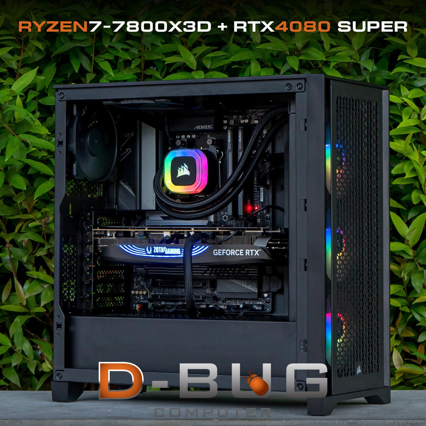 Mozilla LV127 (คอมประกอบ) AMD RYZEN7-7800X3D / RTX 4080 SUPER Trinity Black Edition 16GB GDDR6X | DBUG671103 D-BUG COMPUTER