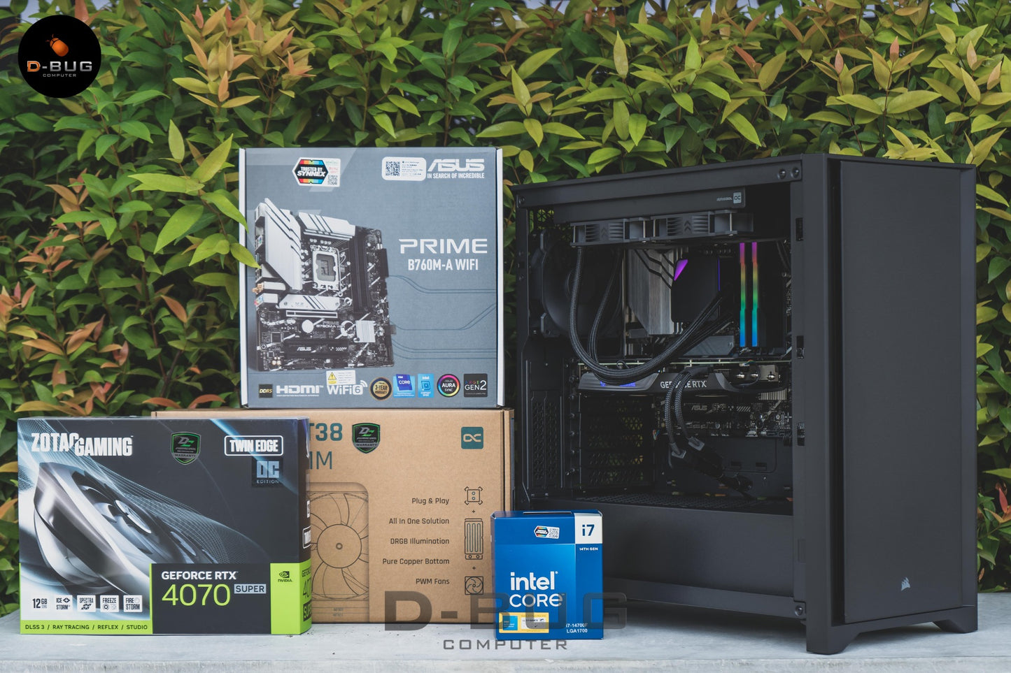 Mozilla LV134 (คอมประกอบ) CPU INTELi7-14700F / RTX4070 Super OC 12GB | DBUG671130 D-BUG COMPUTER