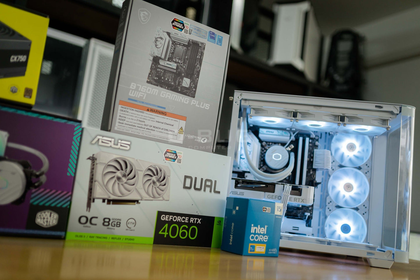 Mozilla LV181 (คอมประกอบ) CPU Intel CORE i5-14500 / RTX4060 OC 8GB WHITE | DBUG680714 D-BUG COMPUTER