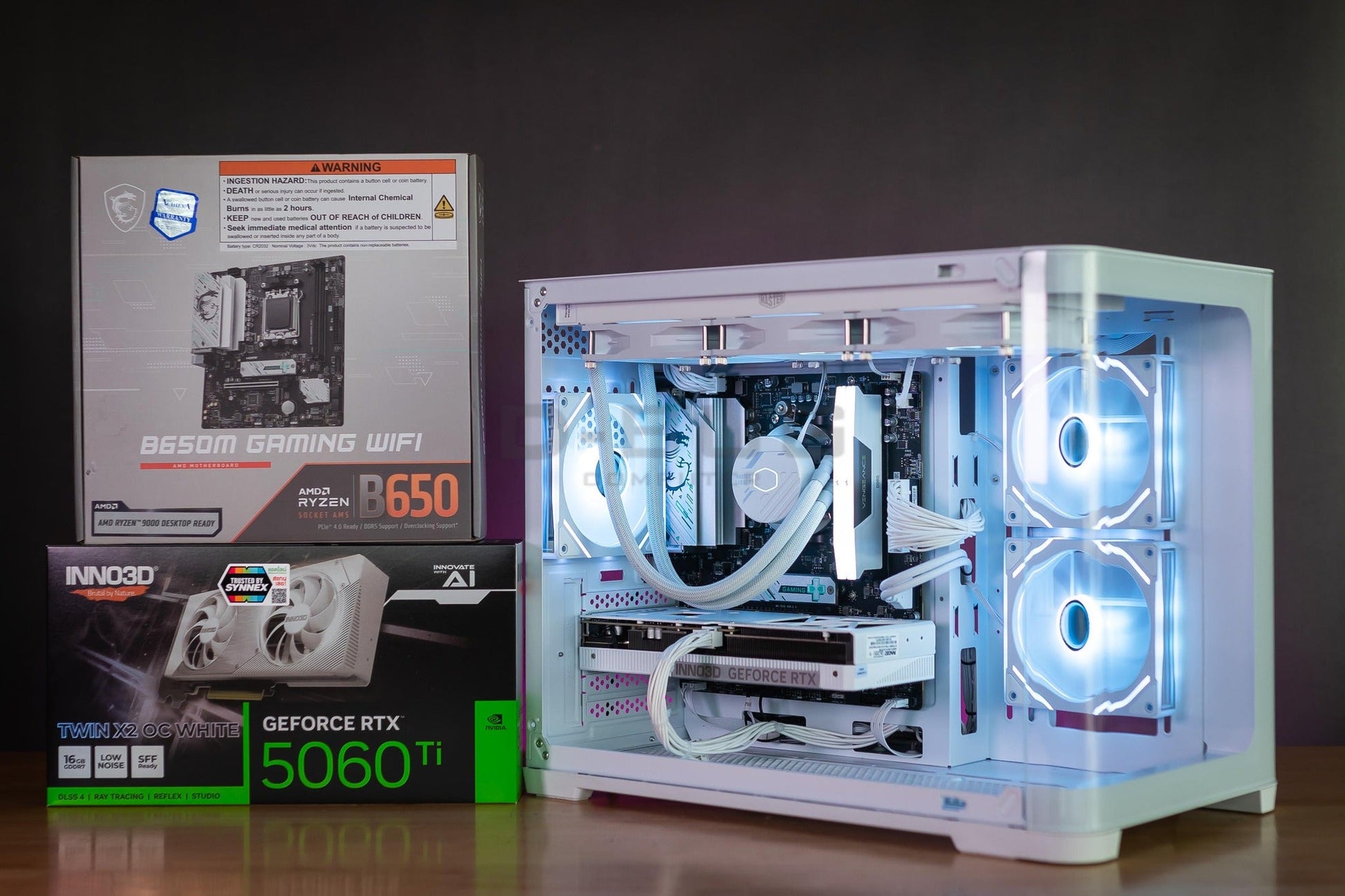 Mozilla LV223 (คอมประกอบ) CPU AMD RYZEN 7- 7800X3D /  RTX 5060 TI TWIN X2 WHITE  16GB GDDR7 | DBUG681014 D-BUG COMPUTER