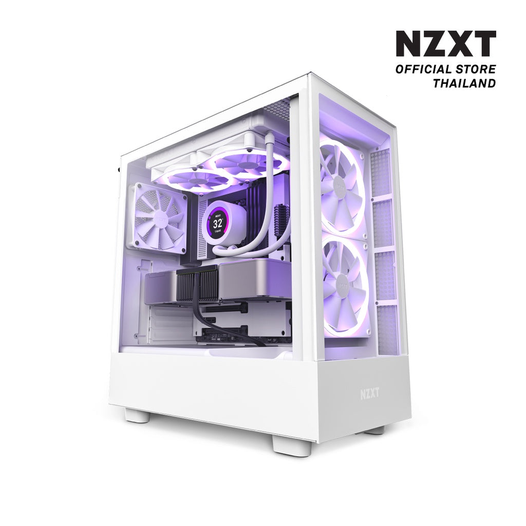NZXT CASE H5 Elite - White / Black D-BUG COMPUTER