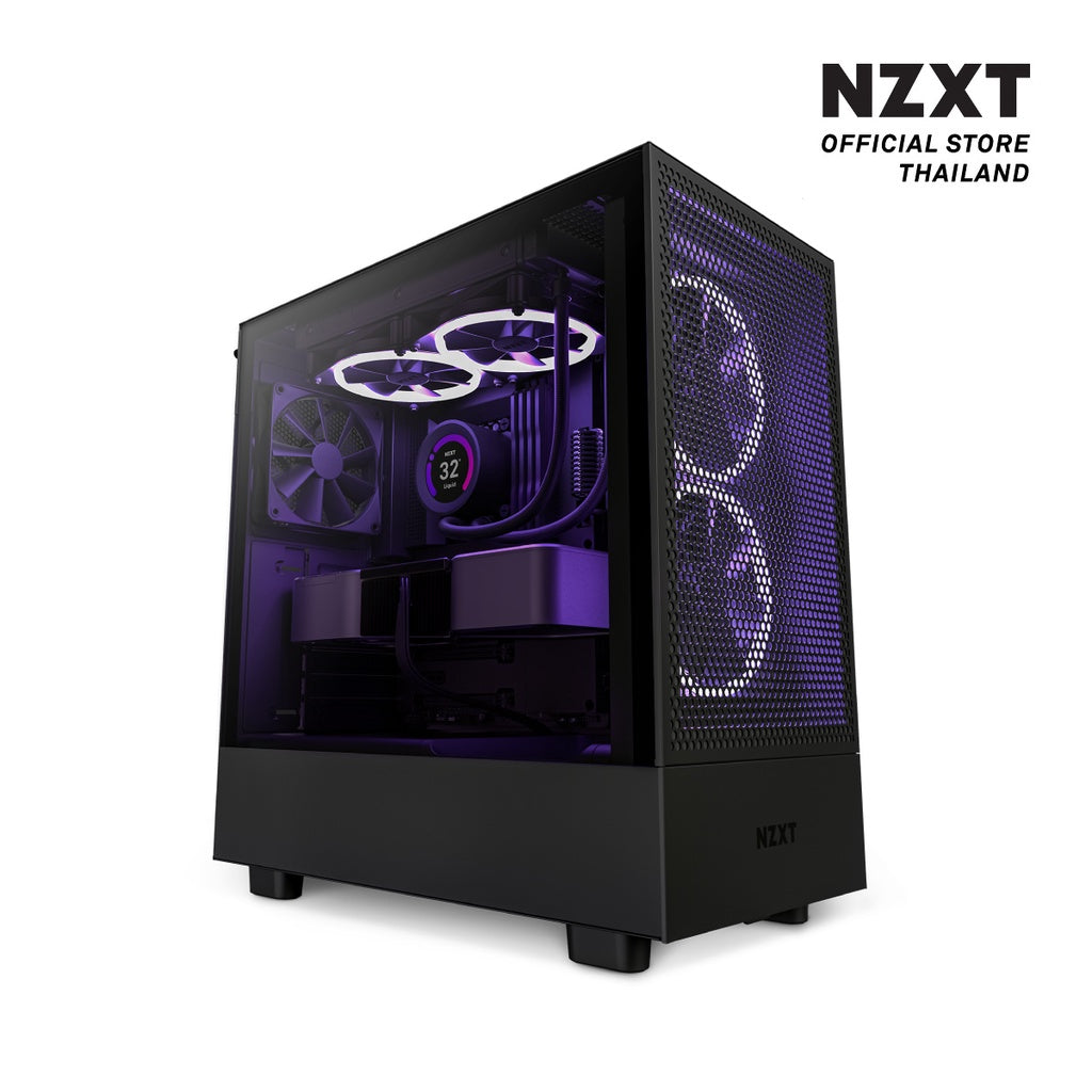 NZXT CASE H5 Flow - White / Black D-BUG COMPUTER