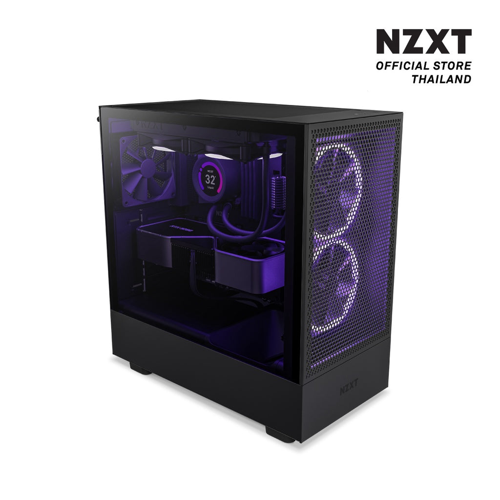 NZXT CASE H5 Flow - White / Black D-BUG COMPUTER
