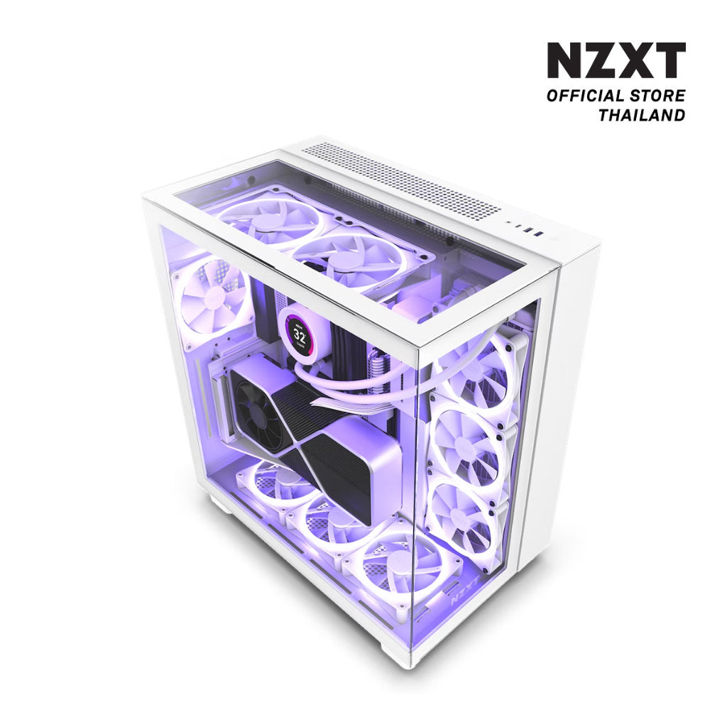 NZXT CASE H9 ELITE WHITE : CM-H91EW-01 D-BUG COMPUTER