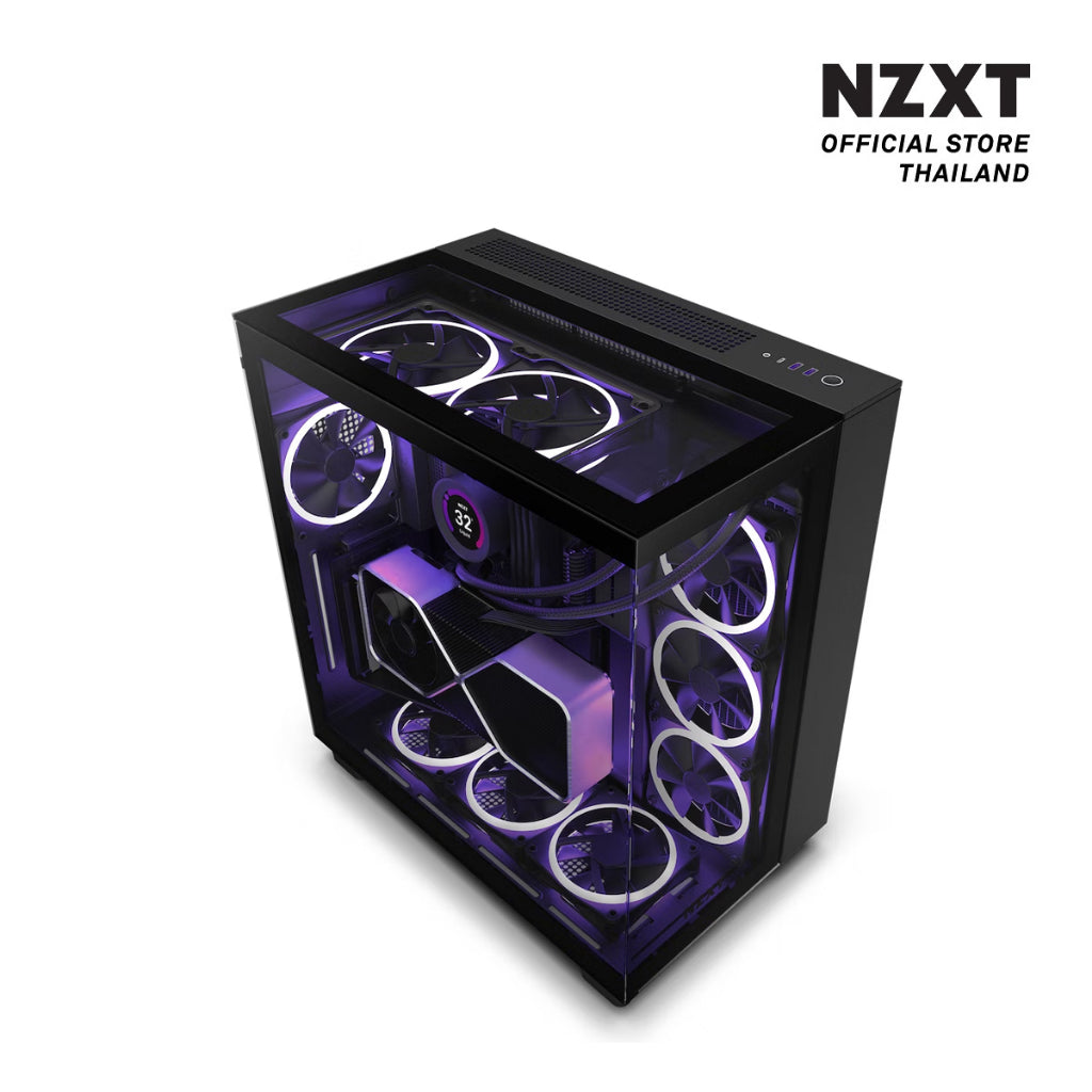 NZXT CASE H9 ELITE BLACK : CM-H91EB-01 D-BUG COMPUTER