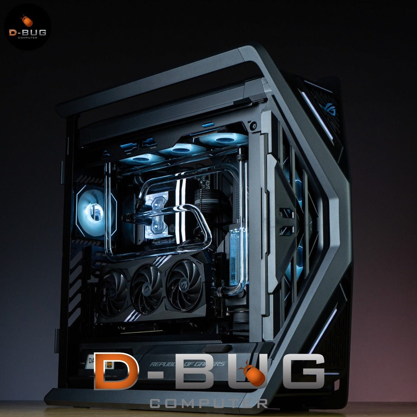 VIBRA LV10 (คอมระบบน้ำเปิด) INTEL i7-14700K / RTX 4070 Ti GAMING X TRIO 12GB GDDR6X 192-bit | DBUG670401 D-BUG COMPUTER