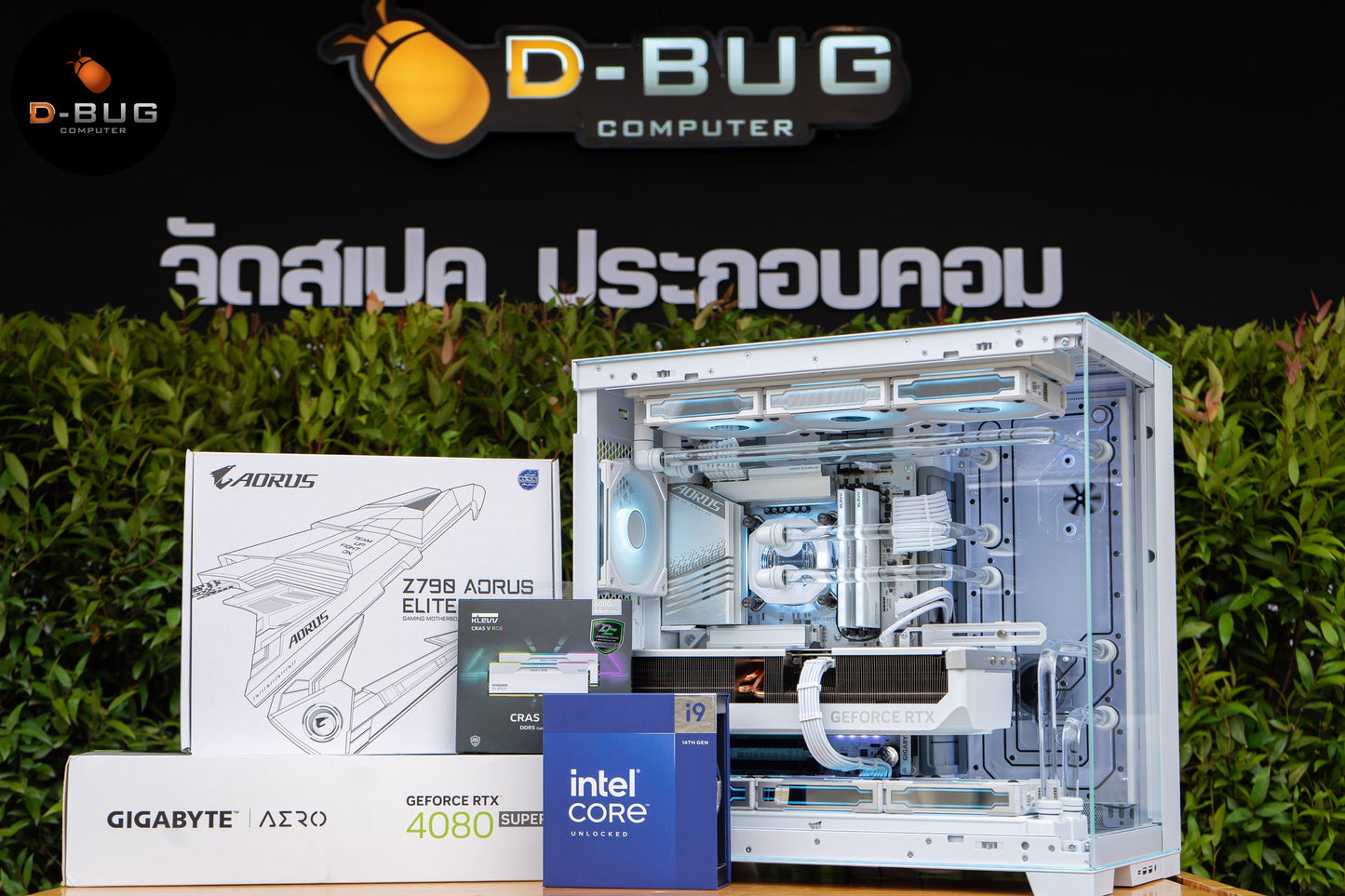 VIBRA LV16 (คอมระบบน้ำเปิด) INTEL i9 14900K/ RTX 4080 SUPER 16GB GDDR6X OC EDITION | DBUG670822 D-BUG COMPUTER