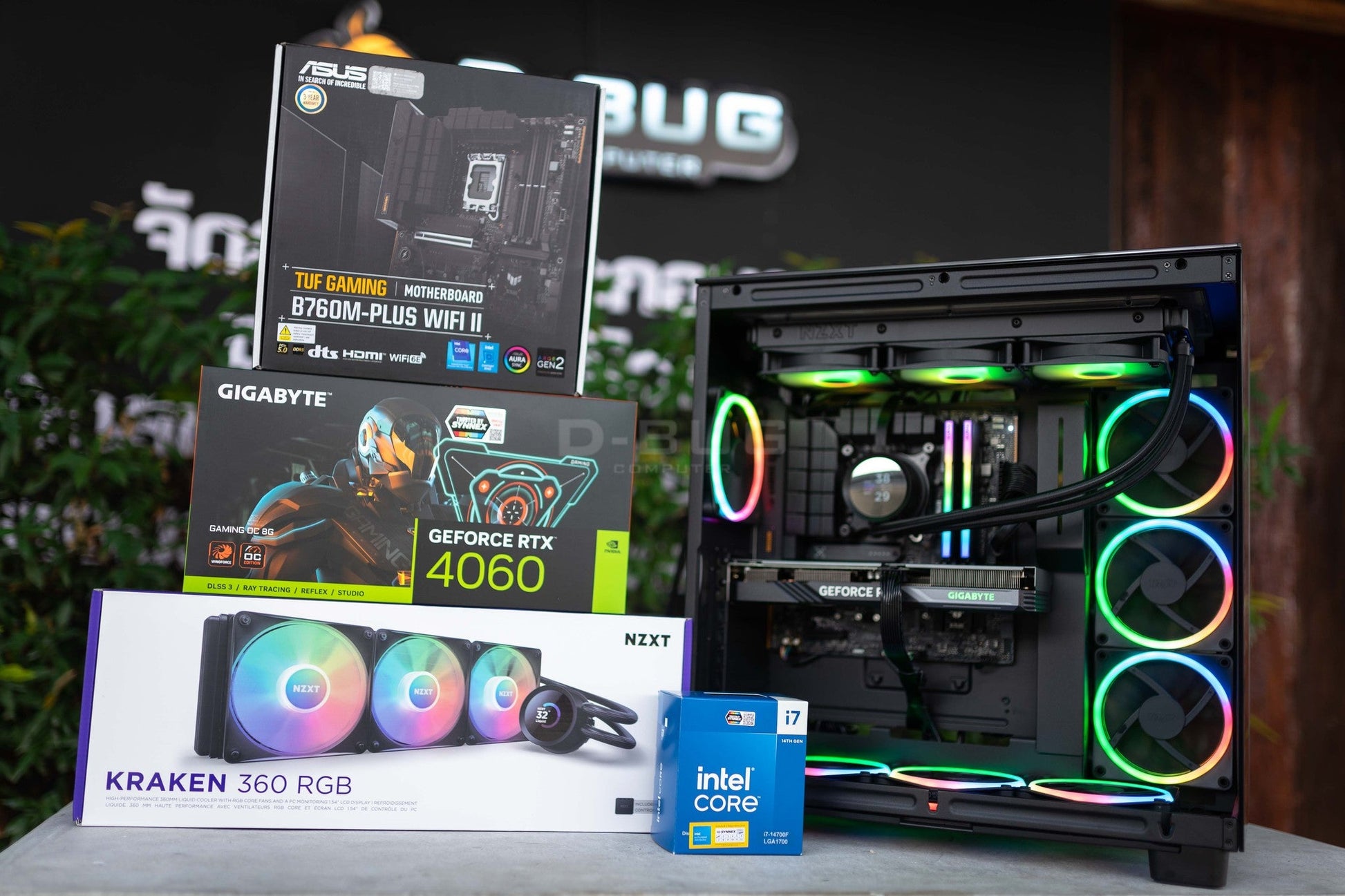 Mozilla LV164 (คอมประกอบ) CPU INTEL i7-14700F / RTX 4060 GAMING OC  8GB GDDR6  | DBUG680406 D-BUG COMPUTER