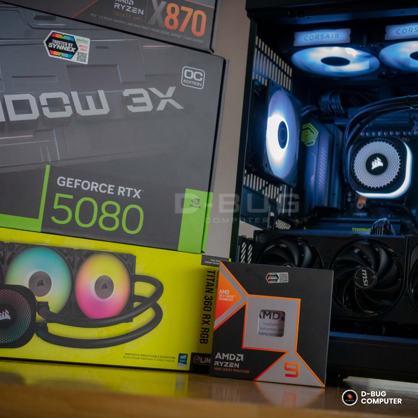 Mozilla LV179 (คอมประกอบ) CPU AMD RYZEN-9  9900X / RTX4060TI 8GB WHITE | DBUG680620 (สำเนา) D-BUG COMPUTER