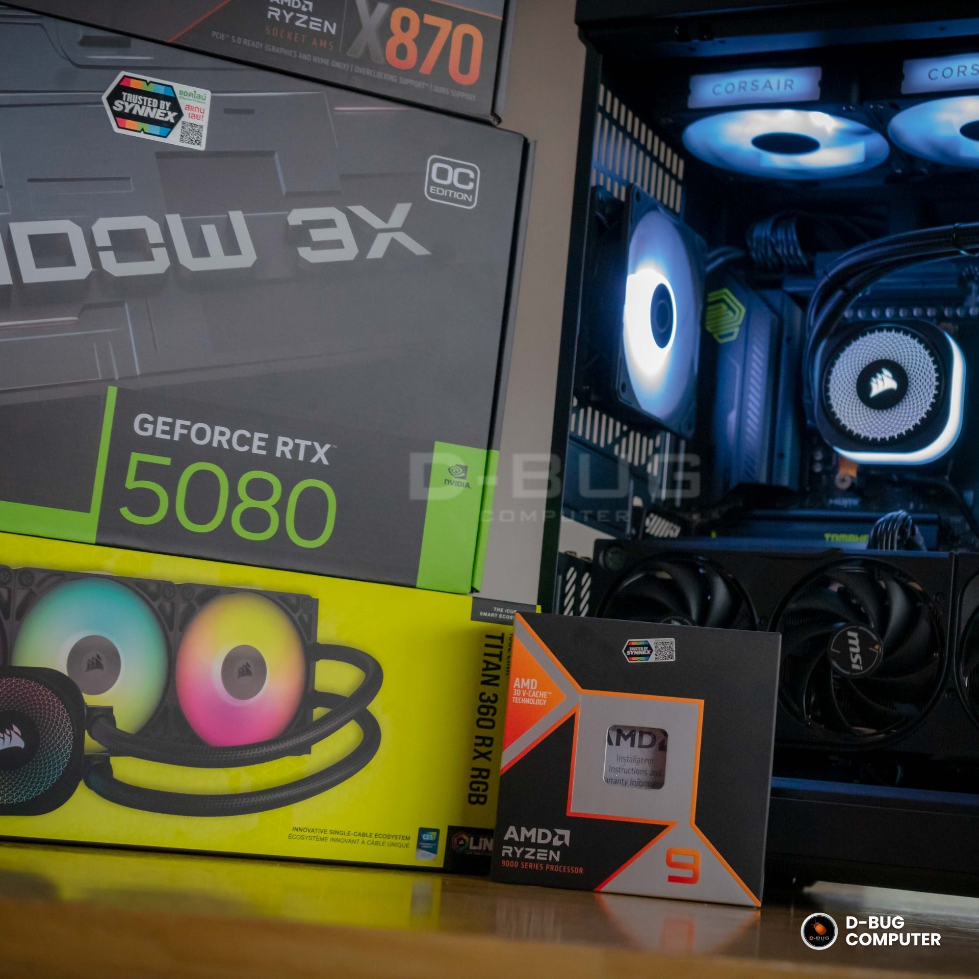 Mozilla LV179 (คอมประกอบ) CPU AMD RYZEN-9  9900X / RTX4060TI 8GB WHITE | DBUG680620 (สำเนา) D-BUG COMPUTER