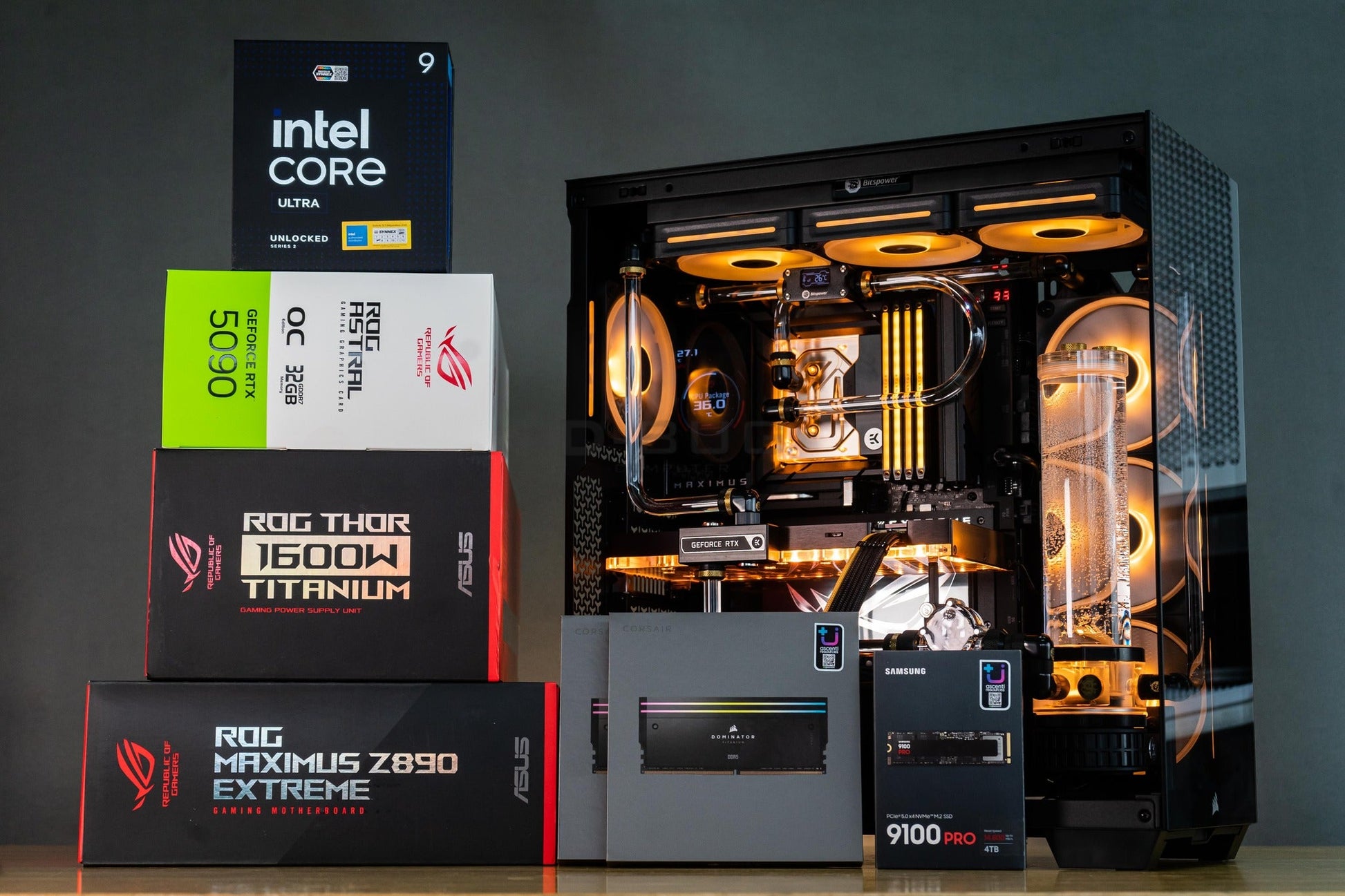 VIBRA LV21 (คอมระบบน้ำเปิด) Intel Ultra 9-285K  / RTX5090 ASTRAL OC 32GB  | DBUG6807315 D-BUG COMPUTER