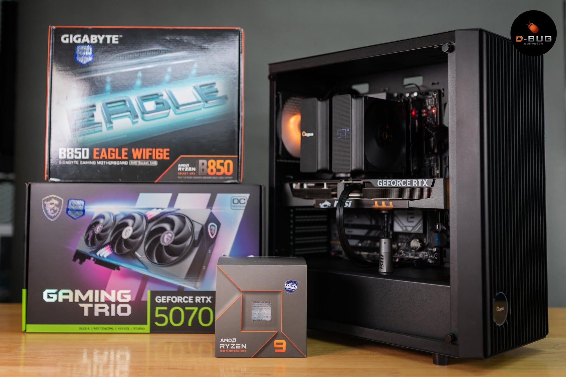 Mozilla LV207 (คอมประกอบ) CPU AMD RYZEN 9-7900 / RTX5070 TI GAMING TRIO OC 16GB | DBUG680826 D-BUG COMPUTER