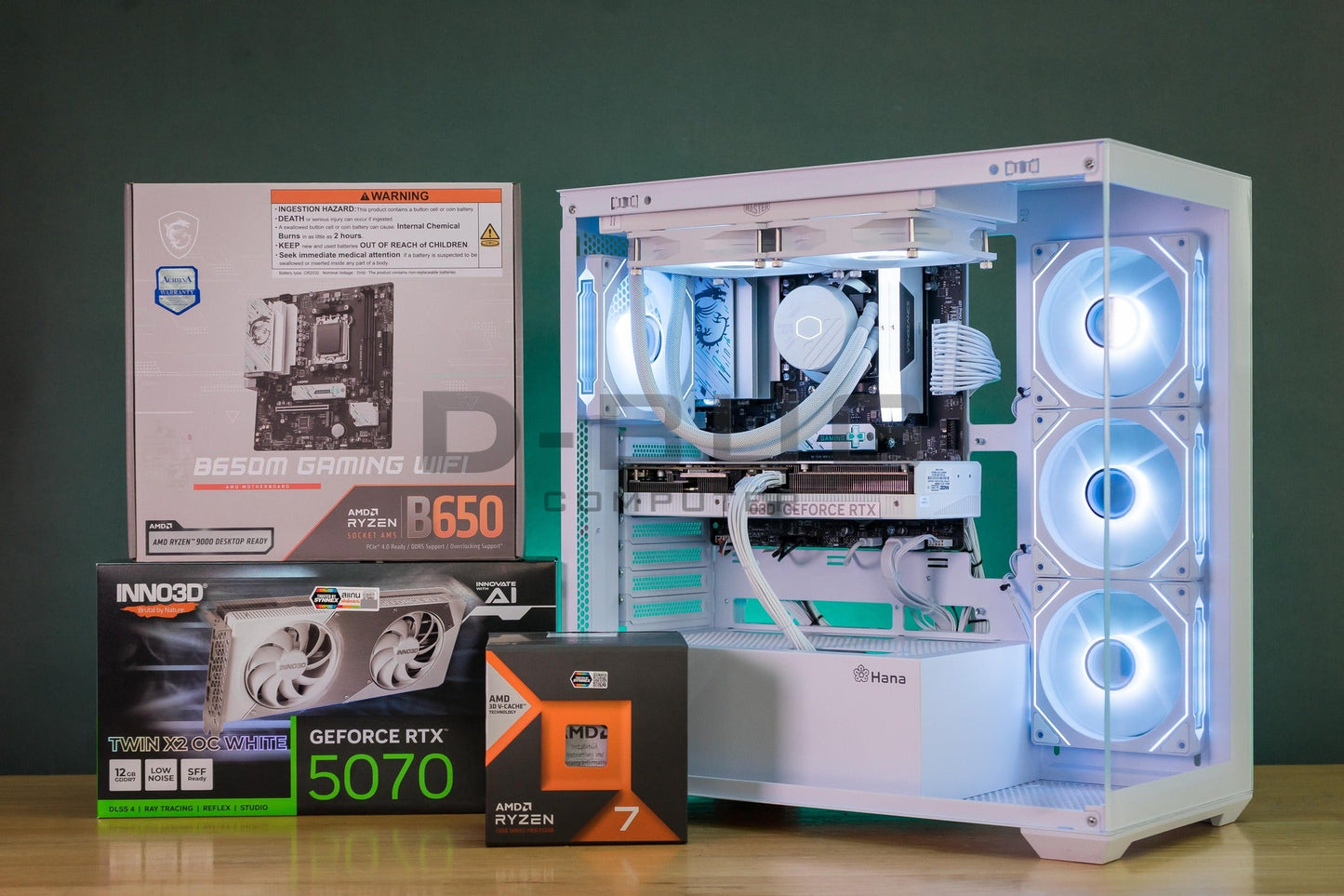 Mozilla LV241(คอมประกอบ) CPU AMD RYZEN7-7800X3D /  RTX5070 X2 OC 12GB WHITE | DBUG690326 D-BUG COMPUTER